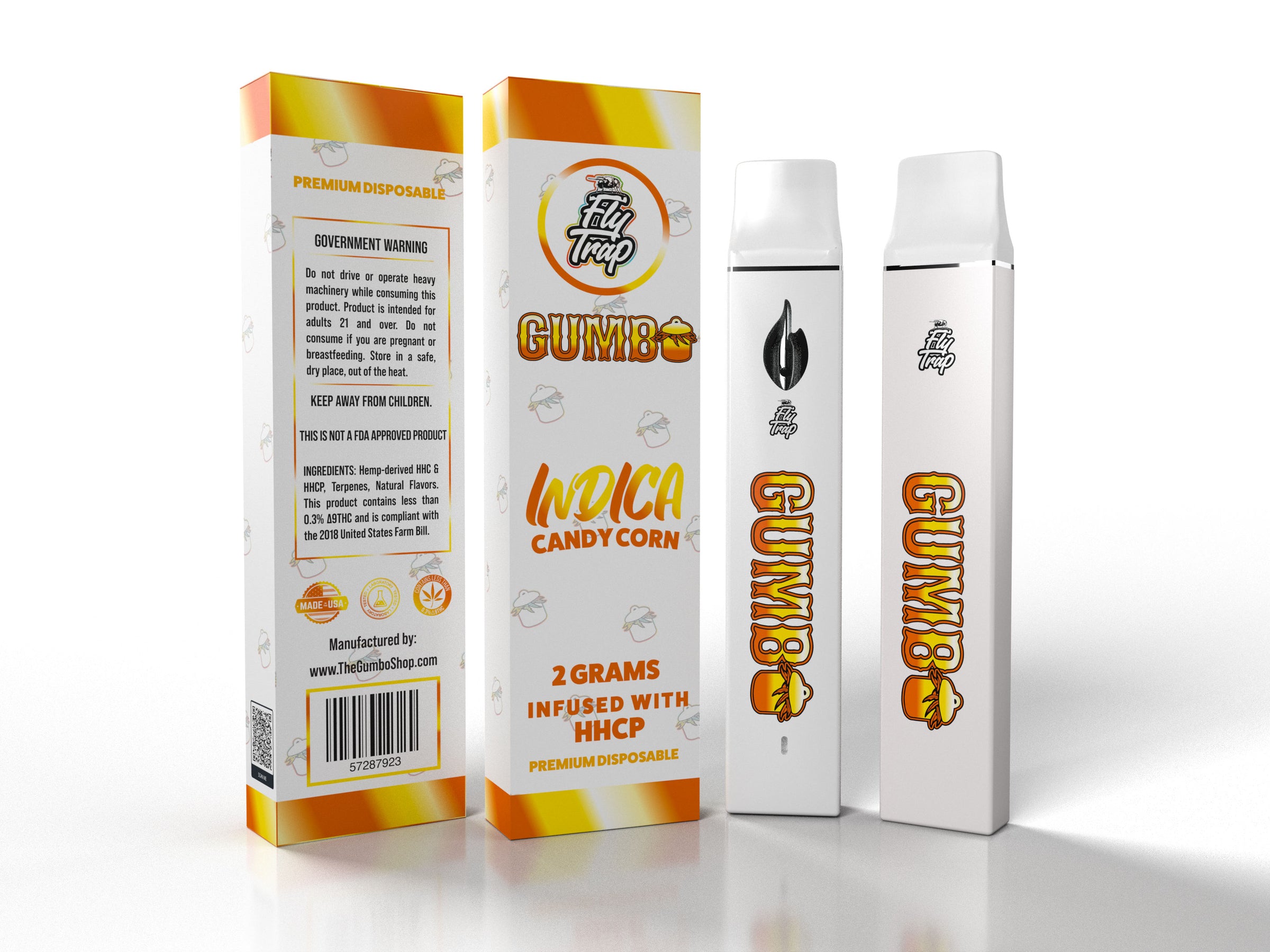Gumbo: Candy Corn 2G Disposable | The Gumbo Shop Gumbo: Candy Corn 2G Disposable | The Gumbo Shop